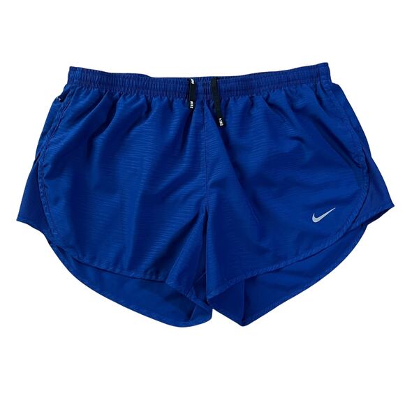 Nike Womens Modern Tempo Embossed Running Shorts Blue Size Medium - Picture 1 of 8
